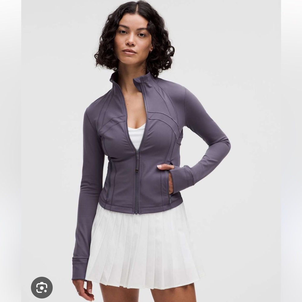 Lululemon Athletica Purple Define Cropped Jacket - nightfall